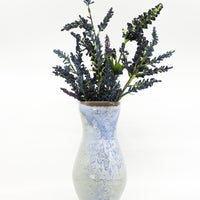 Vase in butter blue
