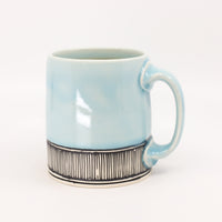 Flat bottom mug in Sky