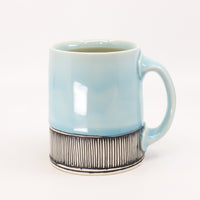 Flat bottom mug in Sky