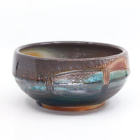 Medium soda-fired serving bowl 5