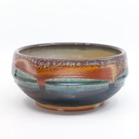 Medium soda-fired serving bowl 5