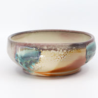 Small, squared soda-fired serving bowl 5