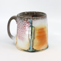 Flat bottom mug, soda fired