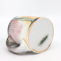 Flat bottom mug, soda fired