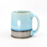 Flat bottom mug in sky