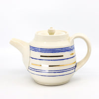 Teapot in blue and gold