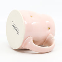 Flat bottom mug in Charleston and gold
