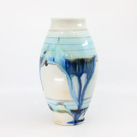 Soda-fired porcelain vase