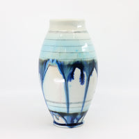 Soda-fired porcelain vase