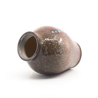 Soda fired porcelain vase