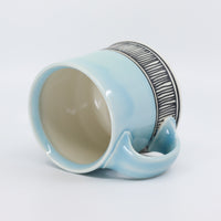 Flat Bottom Mug 13 in September Sky