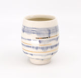 Five o'clock cocktail cup in stripes