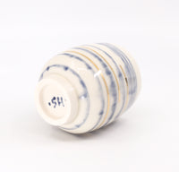 Five o'clock cocktail cup in stripes