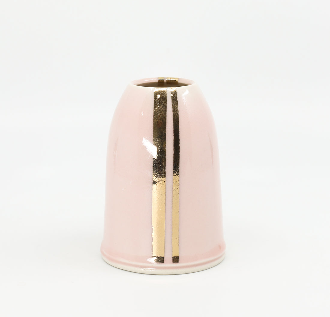 Bud vase in Charleston and gold
