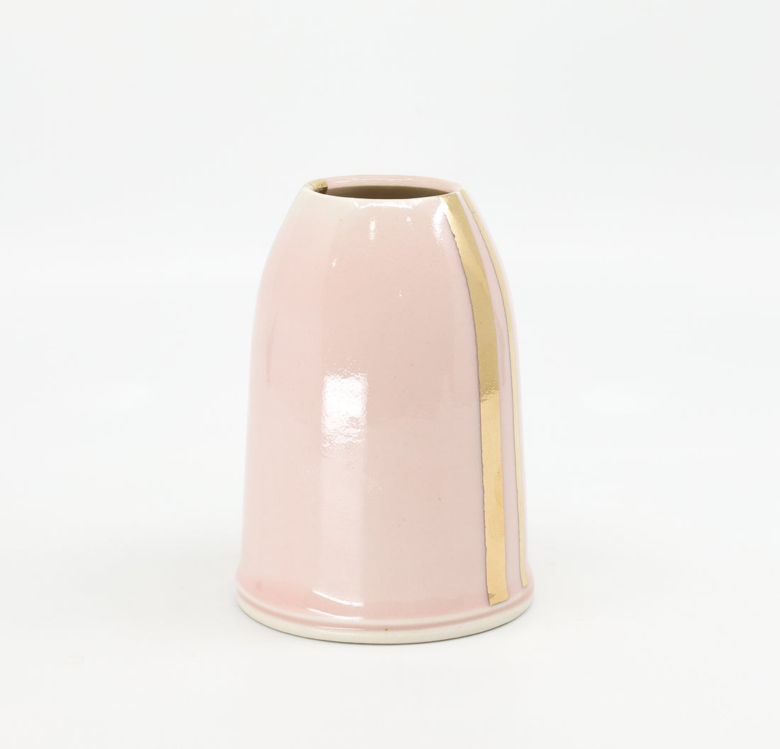 Bud vase in Charleston and gold