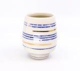 Five o'clock cocktail cup in stripes