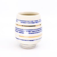 Five o'clock cocktail cup in stripes