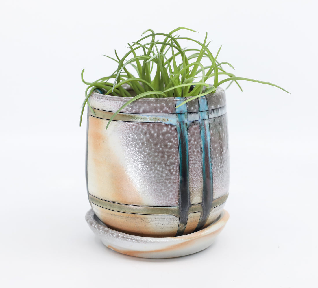 Soda fired planter