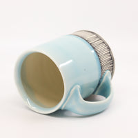Flat bottom mug in Sky