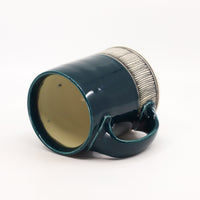 Flat bottom mug in Peacock