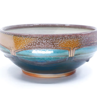 Large soda-fired serving bowl