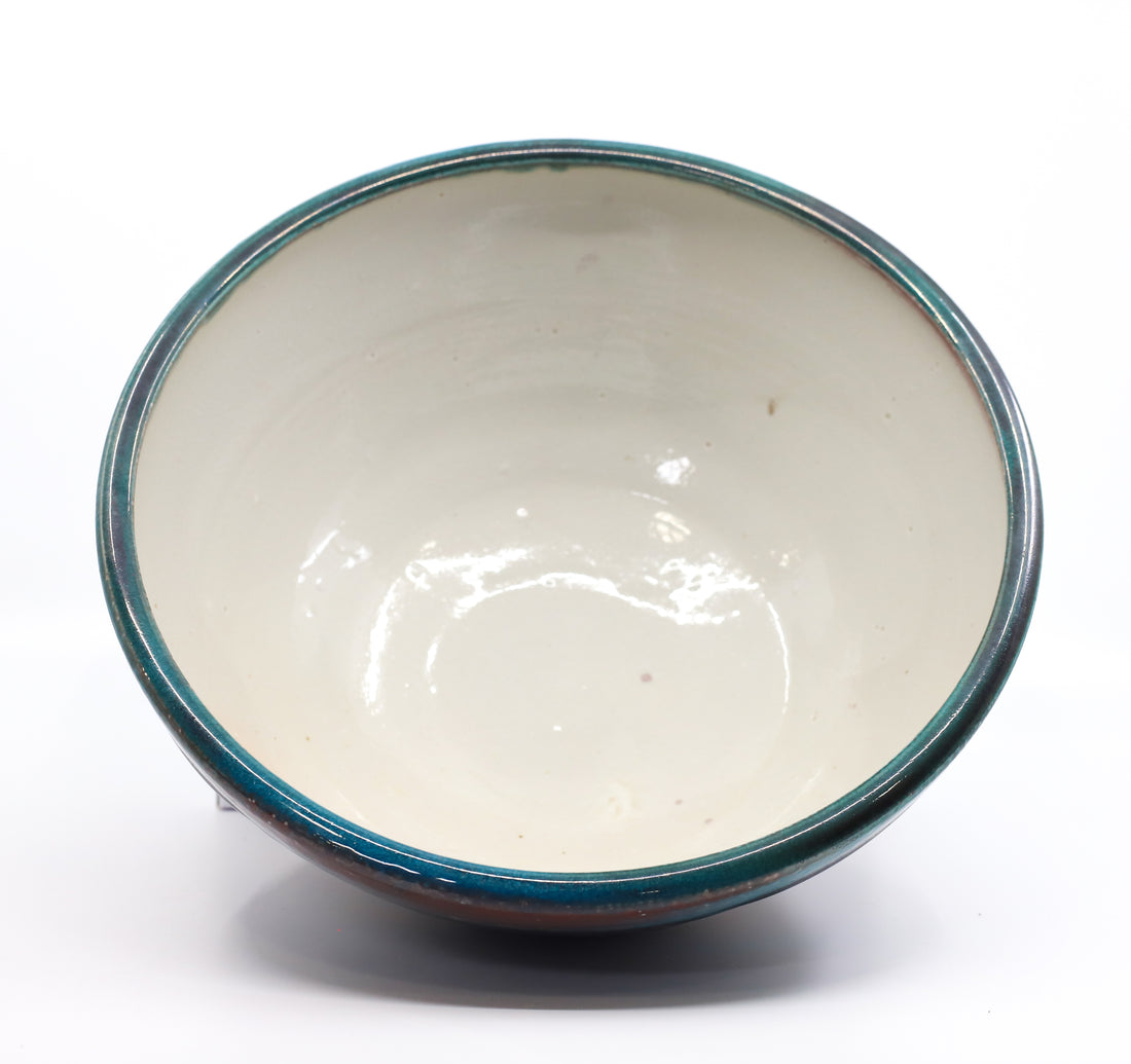 Large soda-fired serving bowl 3