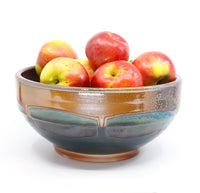 Large soda-fired serving bowl 4