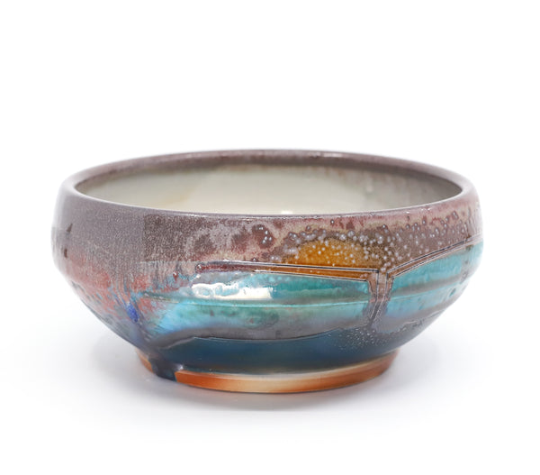 Medium soda-fired serving bowl 1