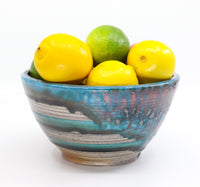 Medium soda-fired serving bowl 4