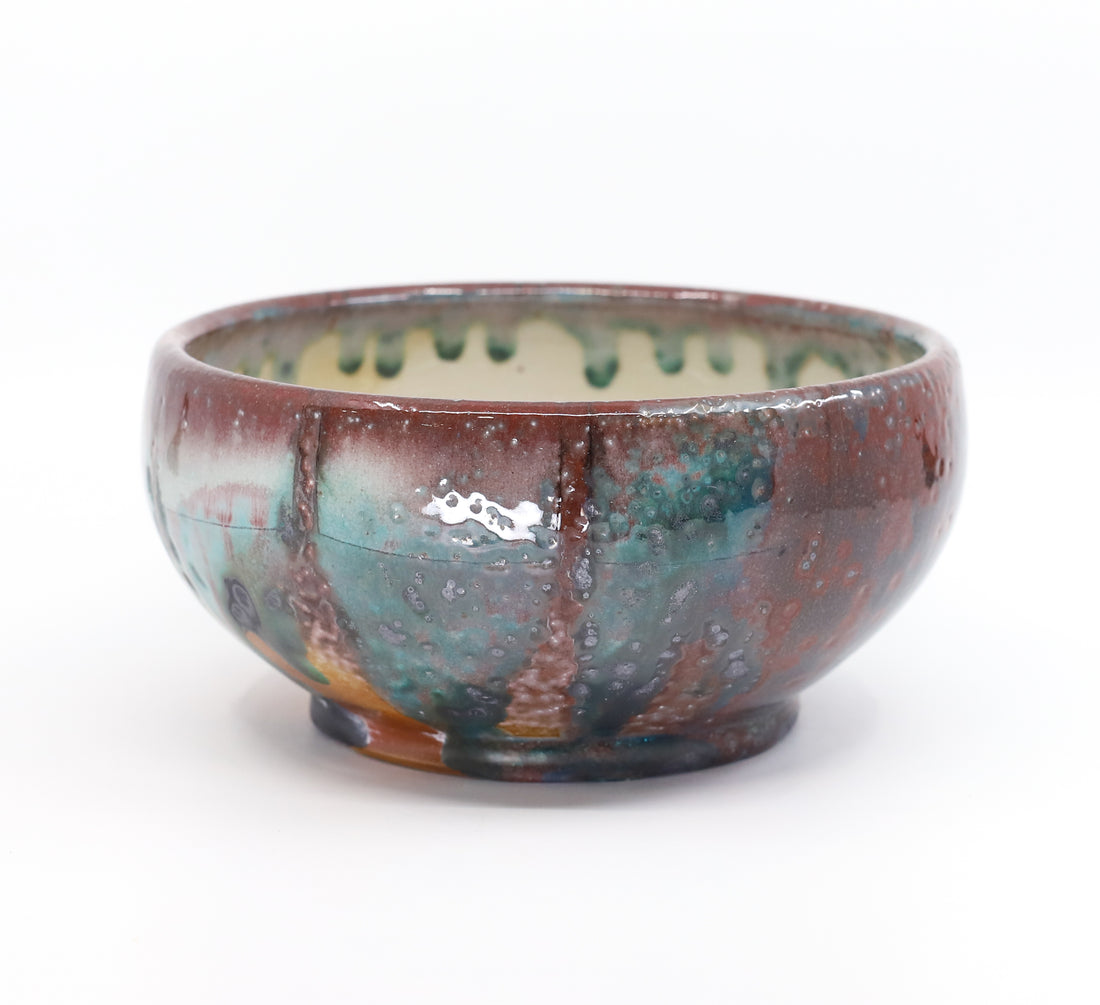 Medium soda-fired serving bowl 6