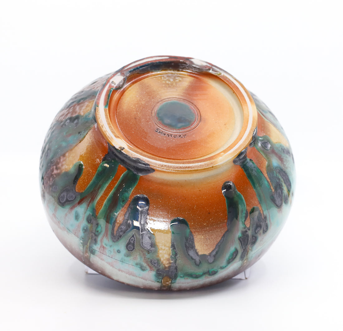 Medium soda-fired serving bowl 6