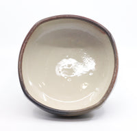 Small, squared soda-fired serving bowl 5