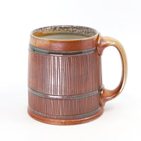 Flat bottom mug, soda fired