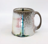 Flat bottom mug, soda fired