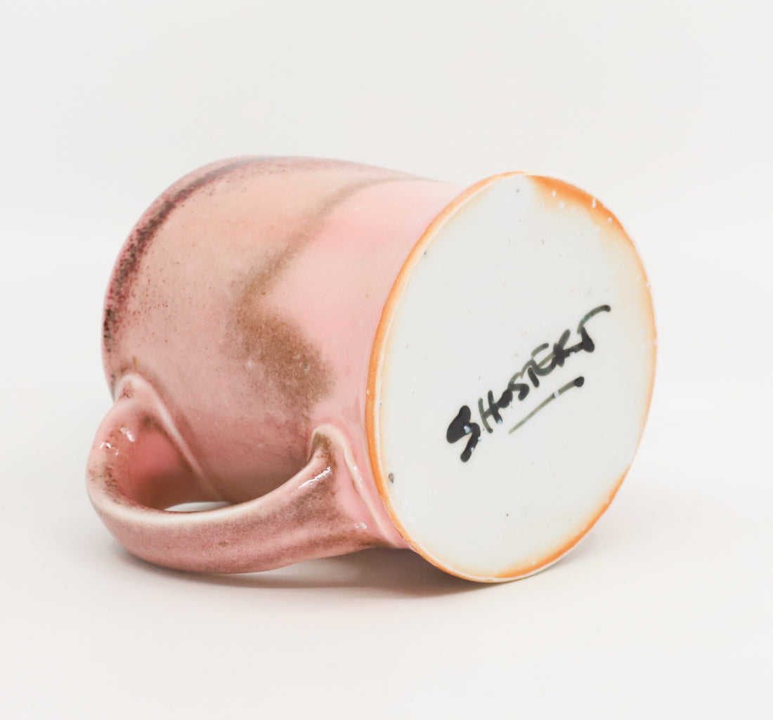 Pink shino mug