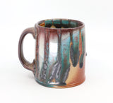 Flat bottom mug, soda fired