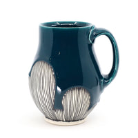 Belly mug in peacock