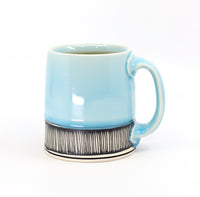 Flat bottom mug in sky