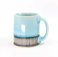 Flat bottom mug in sky