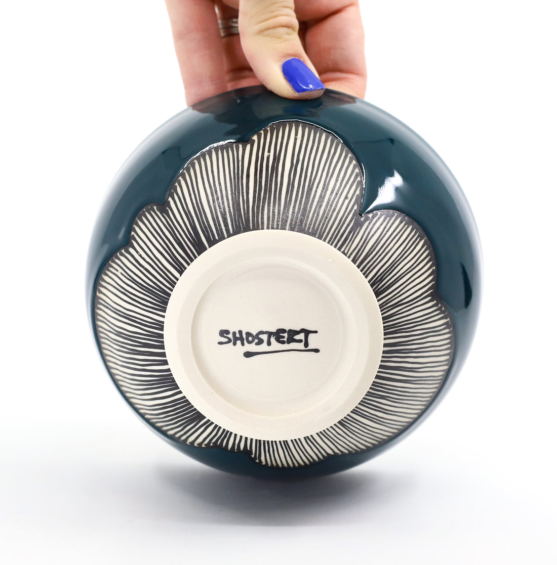 Cereal bowl in peacock