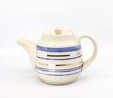 Teapot in blue and gold