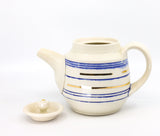 Teapot in blue and gold