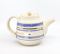 Teapot in blue and gold