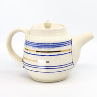 Teapot in blue and gold