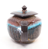 Squared teapot, soda fired