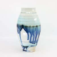 Soda-fired porcelain vase