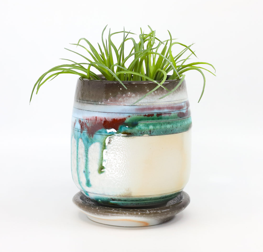Soda fired planter