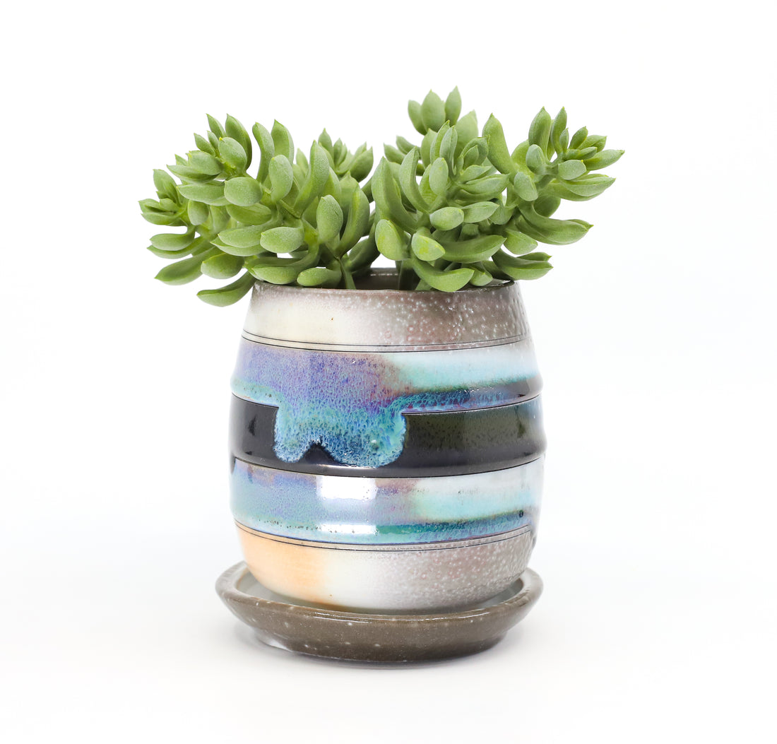Soda fired planter
