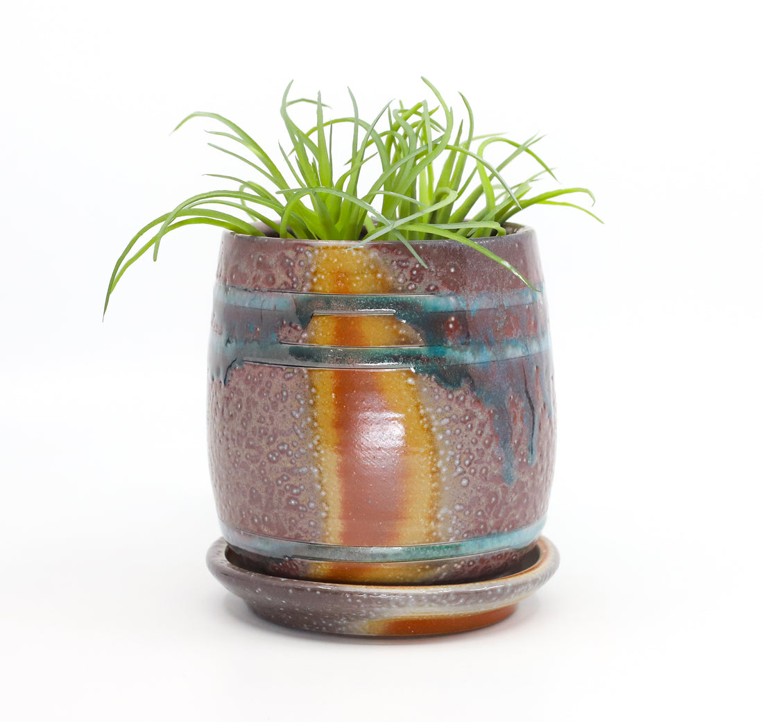 Soda fired planter