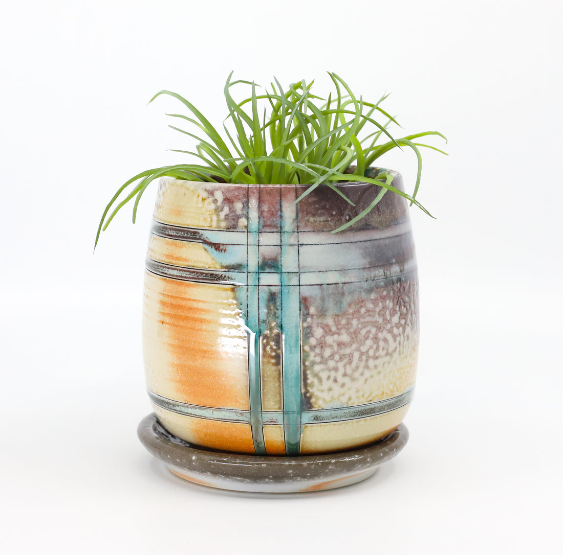 Soda fired planter